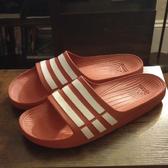 Adidas Red Slide Sandals - Picture 3 of 3